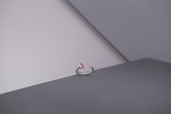 Pink Tourmaline & Silver Ring - Image 2