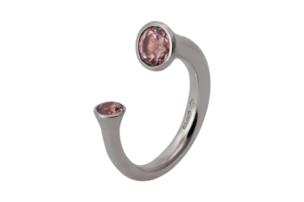 Pink Tourmaline & Silver Ring - Image 3